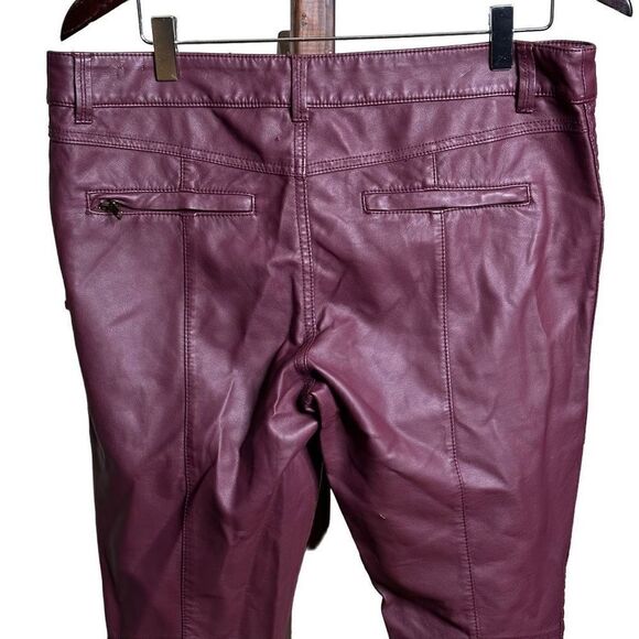 Free People Faux Leather Pants 8 - Picture 5 of 10